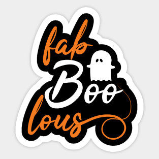 Fab-Boo-Lous Halloween T-shirt Sticker